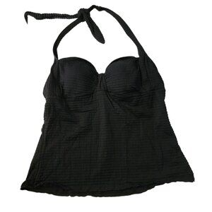 EUC Croft & Barrow Tankini Top Tie Neck